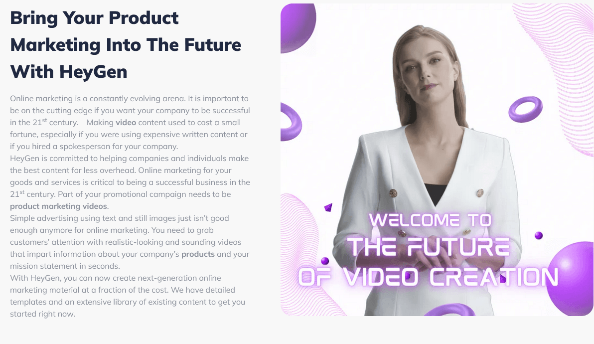 pageconcept review about HeyGen AI Video Generator